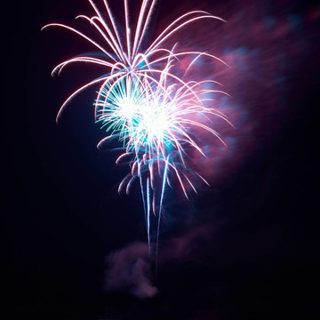 煙花爆竹；敬禮