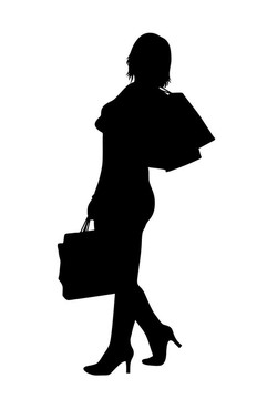 女人的剪影