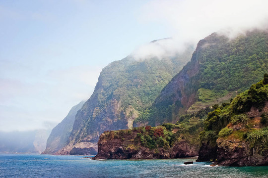 Madeira的海岸線