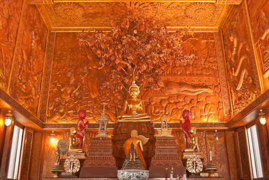 在全柚木教堂；泰國(guó)