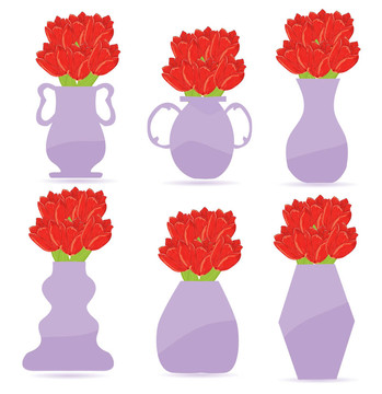 一套花瓶插畫