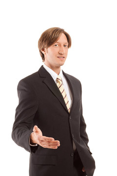 年輕自信的商人