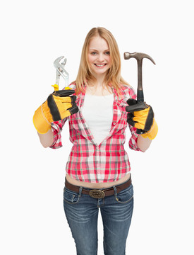 快樂的女人控股工具