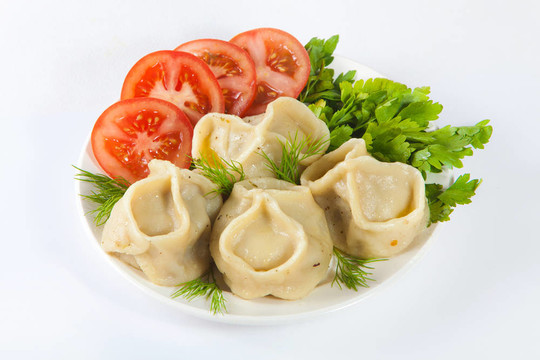 美味的hinkali番茄沙拉