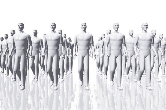 團(tuán)隊(duì)合作的商業(yè)概念3D渲染