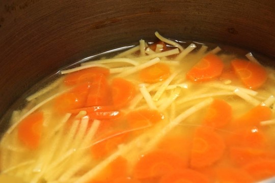 面條湯的紋理