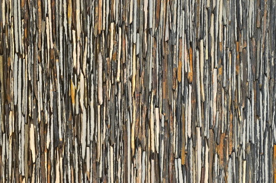 石板墻表面