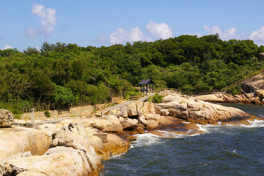 登山步道沿香港海岸