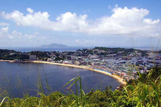 Cheung Chau從頂山；香港。