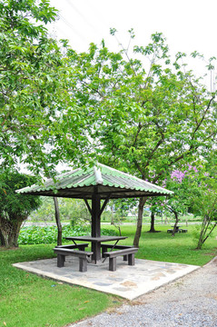 公園里的亭