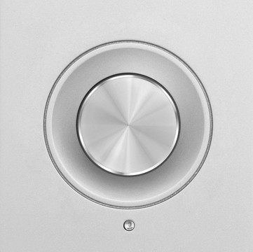 鋁或銀音量旋鈕按鈕