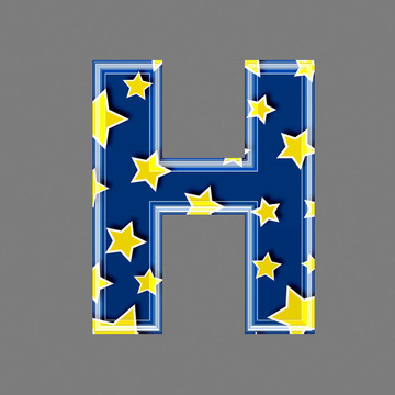 星型三維字母