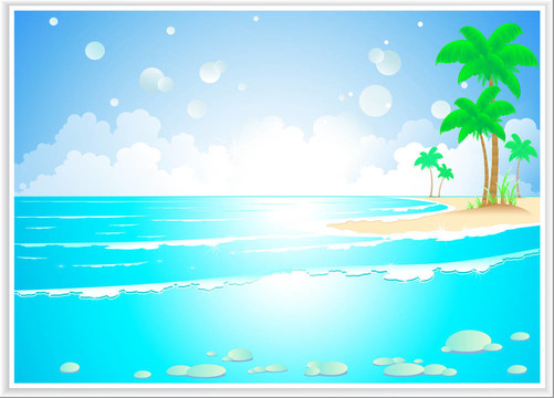 熱帶海洋波浪景觀(guān)
