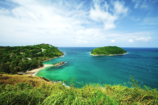 熱帶海景。HDR處理。
