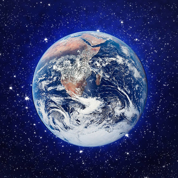 地球和星星