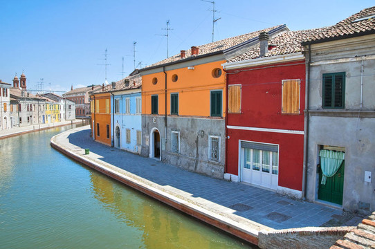 查看科馬基奧。Emilia Romagna。意大利.