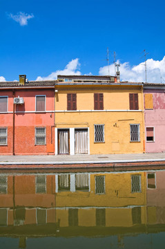 查看科馬基奧。Emilia Romagna。意大利.