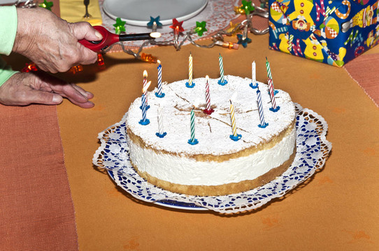 蠟燭生日蛋糕