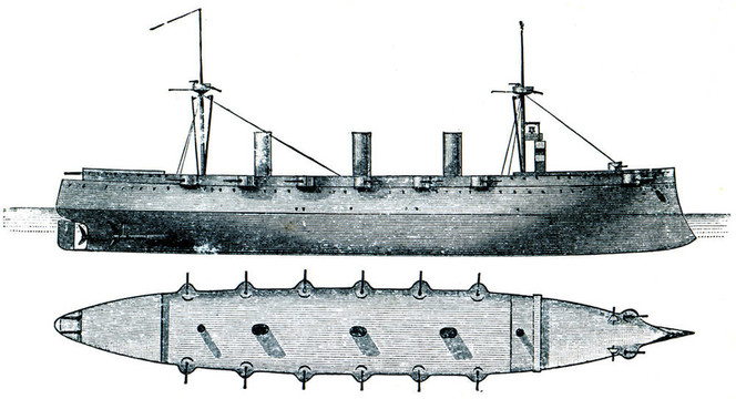 奧古斯塔女皇；德國裝甲巡洋艦遠航；2級；1892；6；052噸；118米