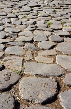 在斗獸場前面路面