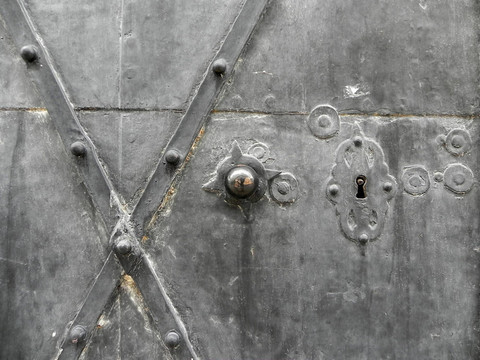 舊建筑和舊門的細(xì)節(jié)