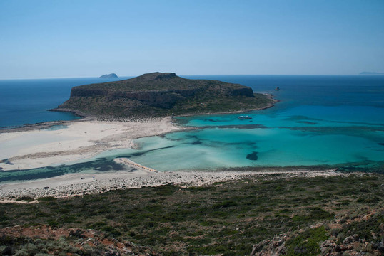 蛭弧菌在克里特島拉古娜島海灘