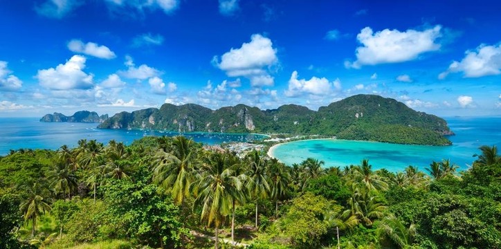 熱帶島嶼全景