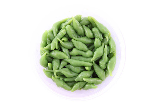 綠色米粉甜食的泰國甜點(diǎn)。