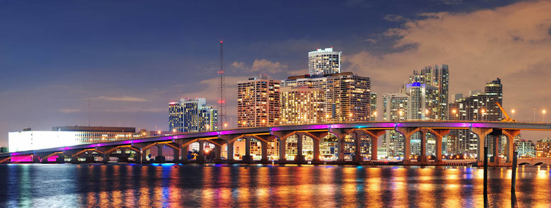邁阿密的夜景