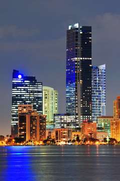 邁阿密的夜景