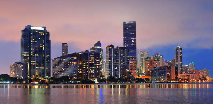 邁阿密的夜景