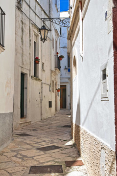 小巷。Martina Franca。普利亞。意大利.