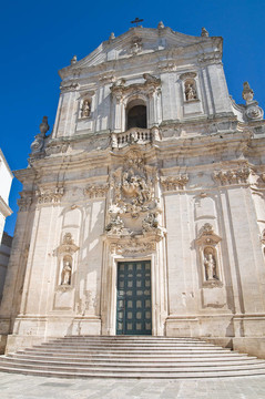 圣馬蒂諾大教堂。Martina Franca。普利亞。意大利.