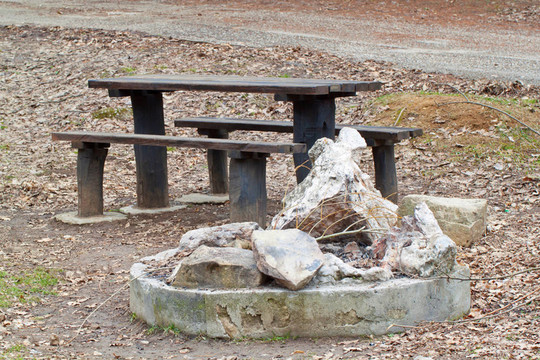 火災(zāi)地點和野餐桌