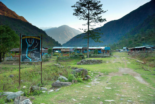 喜馬拉雅山藏族村。