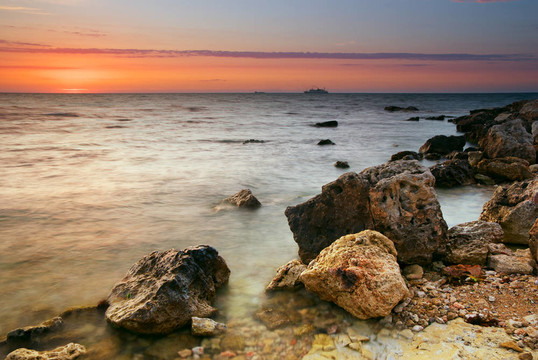 美麗的大海景觀