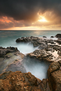 美麗的海景