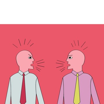 兩只爭(zhēng)吵的商人