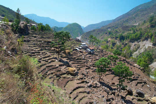 喜馬拉雅山藏族村。