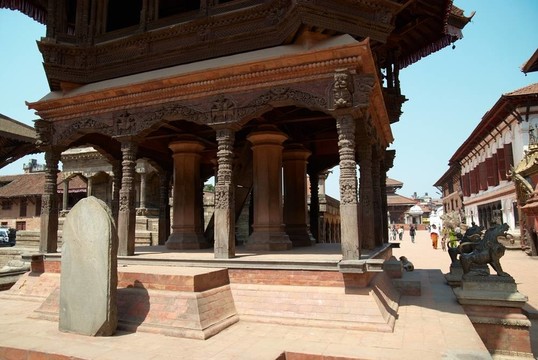 尼泊尔市的baktaphur寺；