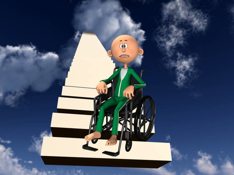 心煩Man In Wheelchair