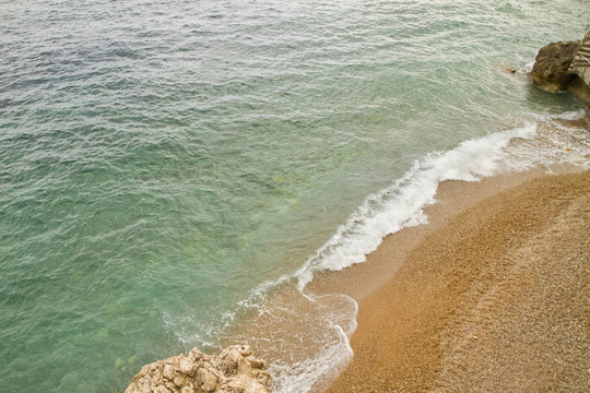 地中海海灘俯視圖