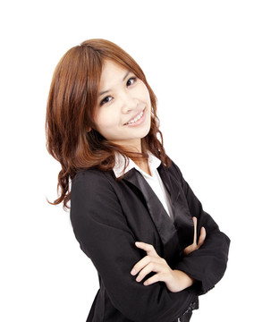 年輕美麗的亞洲辦公室女士