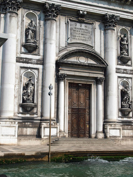 我gesuati教堂（Sta Maria del Rosario）在威尼斯Zattere