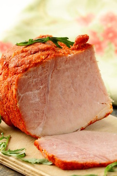 大塊肉；美味的火腿