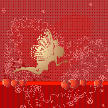 紅色復(fù)古情人節(jié)