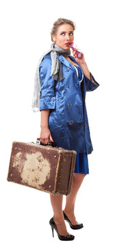單身旅行的女人