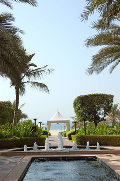 LuxurIos酒店休閑區(qū)；迪拜；UAE