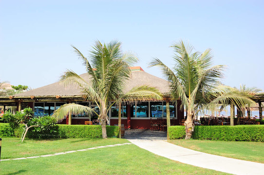 海灘酒吧；迪拜；UAE
