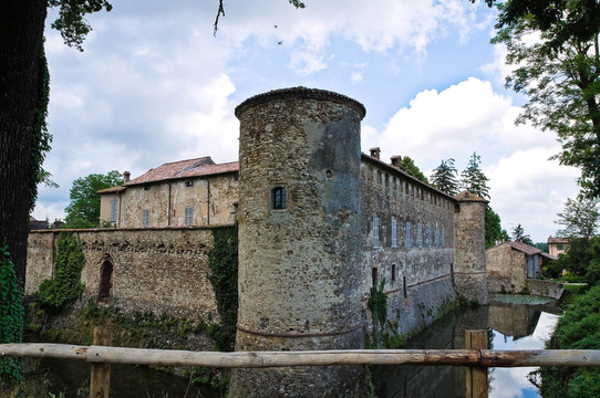 lisignano城堡。Emilia Romagna。意大利.